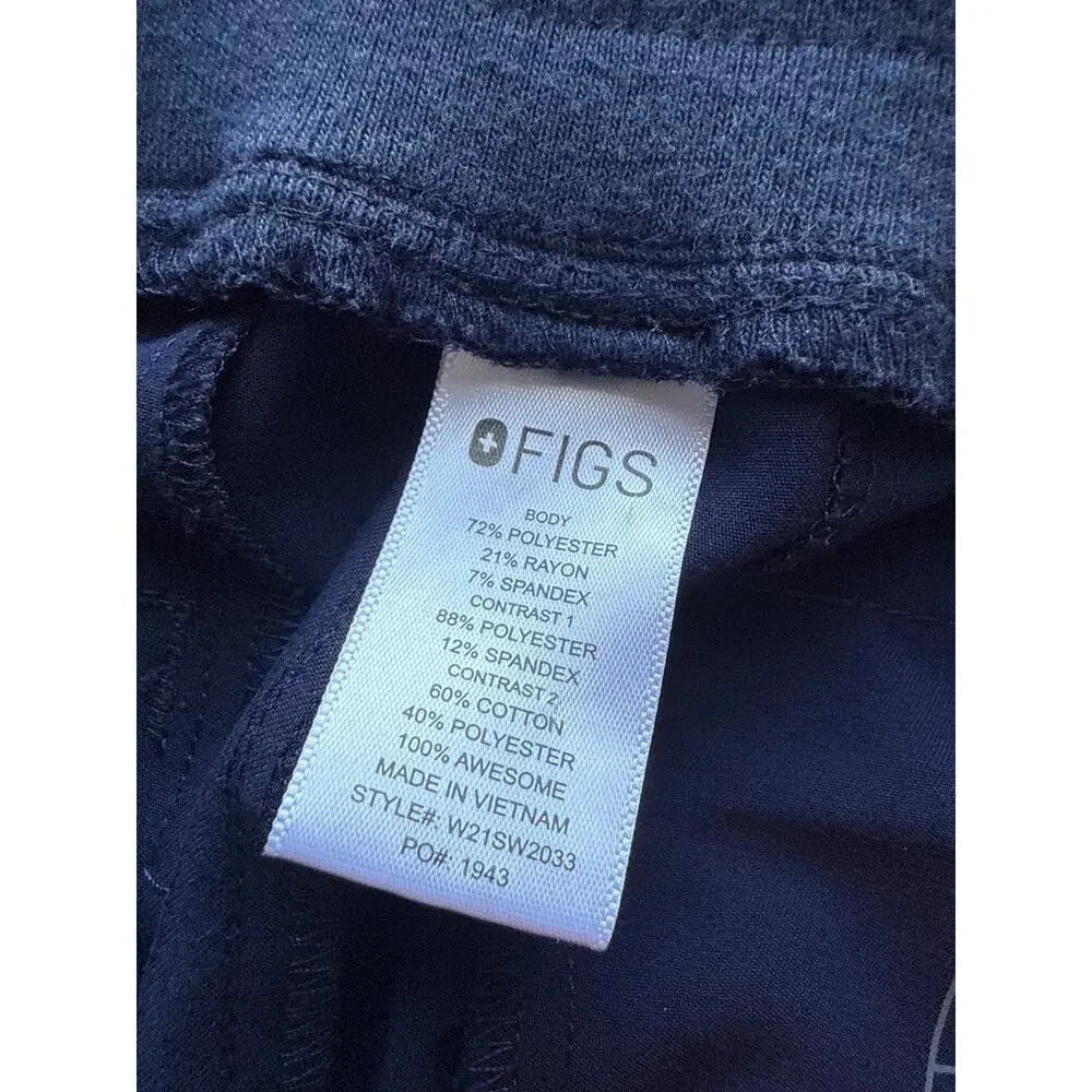 Figs Men's Tansen Jogger Scrub Pants in Navy Blue Size Small